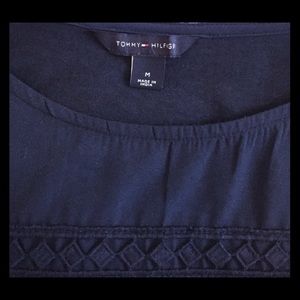 Detailed navy top